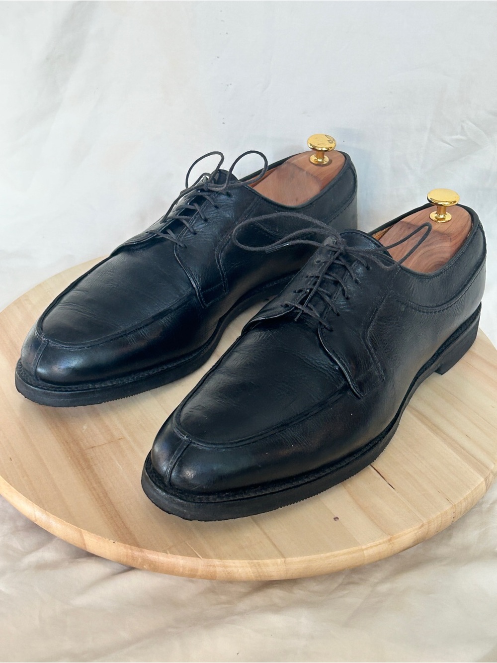 Allen Edmonds Men’s Stockbridge Black Leather Lace-Up Derby Dress Shoe US 12